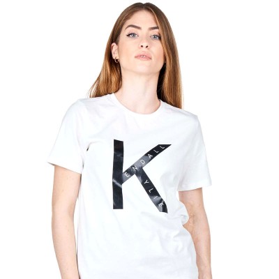 KENDALL+KYLIE Γυναικεία Square Logo Μπλούζα KKW3711644