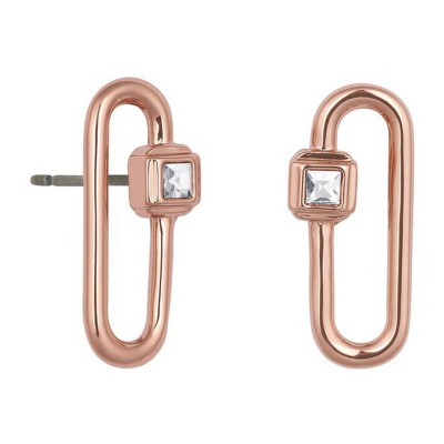 DKNY Σκουλαρίκια Mini Crystal Carabiner ER